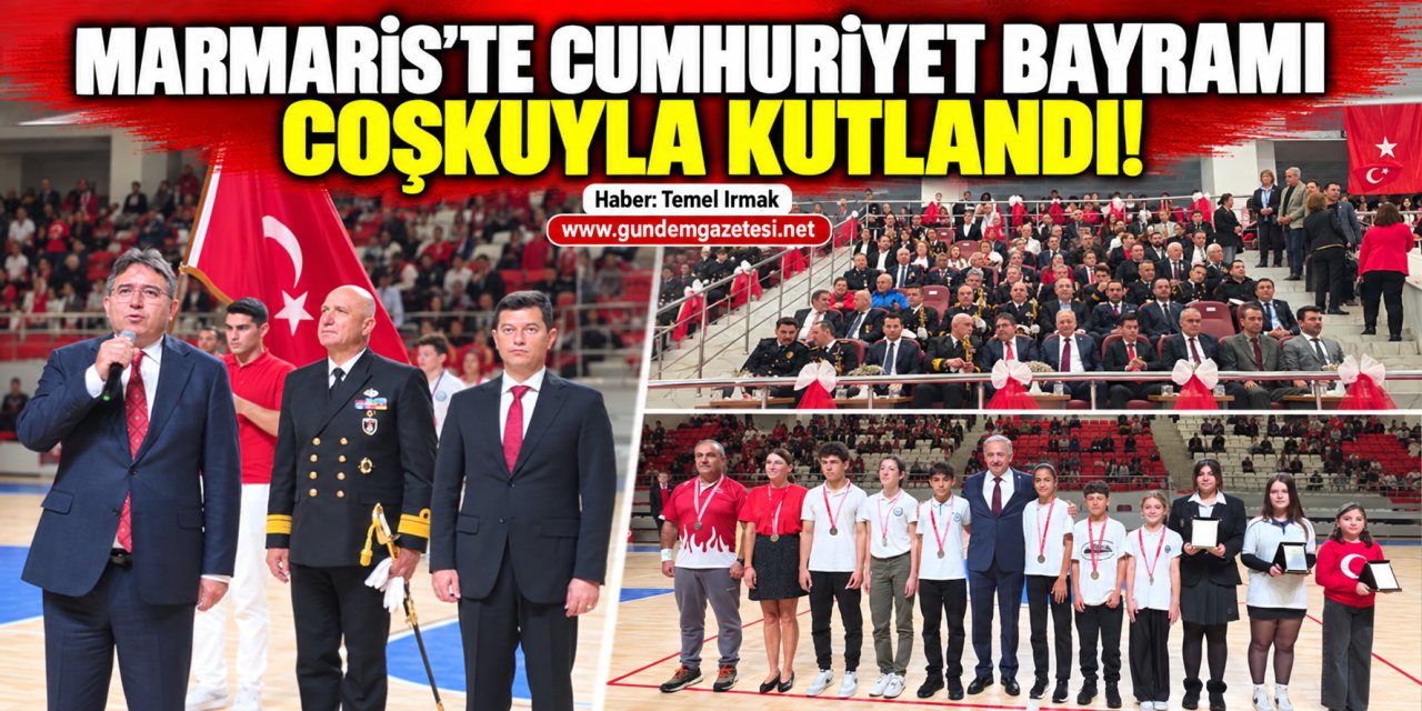 Marmaris’te Cumhuriyet Bayramı coşkuyla kutlandı!