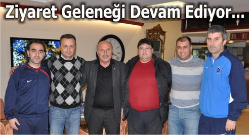 1461 Trabzonspor kafilesini kaldıkları otelde ziyaret eden Fethiyespor