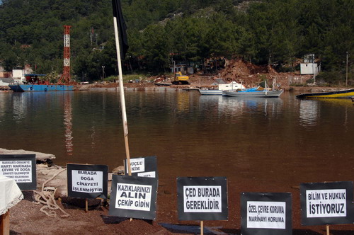ÇEVRECİLER DENİZ DOLGUSUNA HAYIR DEDİ