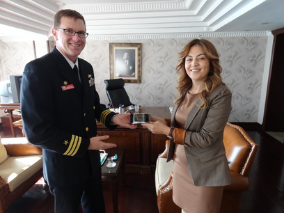 Uss Ramage Komutanı Başkanı Ziyaret Etti