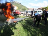 Marmaris Belediye personeline yangın tatbikatı