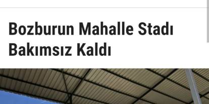 Bozburun Stadı Yenilendi