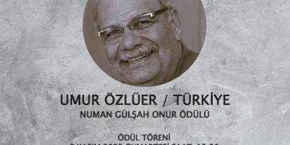 Numan Gülşah Onur Ödülü Umur Özlüer’e