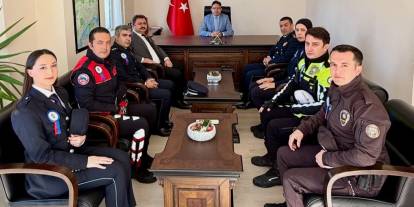Polis Haftası Münasebetiyle Kaymakam Kaya’ya Ziyaret
