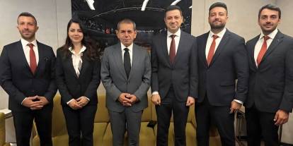 Marmaris Galatasaraylı İş İnsanları Derneği Yönetiminden Dursun Özbek'e Ziyaret