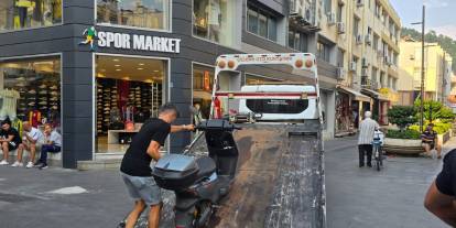 MARMARİS ÇARŞISI’NDA MOTOSİKLETLERE ORTAK DENETİM