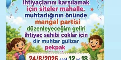 Siteler Mahallesi’nde İhtiyaç Sahibi Çocuklar İçin Dayanışma Mangalı
