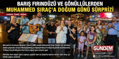 Barış Fırındüzü ve Gönüllülerden Muhammed Sıraç’a Doğum Günü Sürprizi