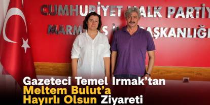 Gazeteci Temel Irmak’tan Meltem Bulut’a Hayırlı Olsun Ziyareti
