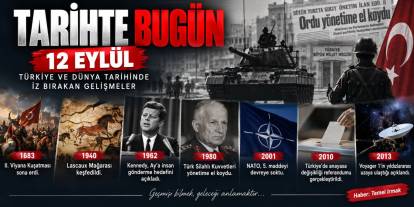 Tarihte Bugün: 12 Eylül Türkiye ve Dünya Tarihinde İz Bıraktı