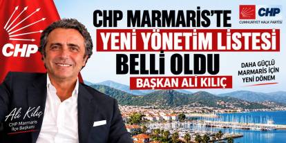 CHP Marmaris’te Yeni Yönetim Listesi Belli Oldu: Başkan Ali Kılıç