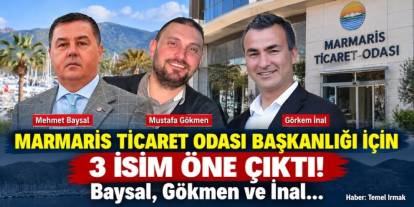 Marmaris Ticaret Odası Başkanlığı İçin 3 İsim Öne Çıktı! Baysal, Gökmen ve İnal...