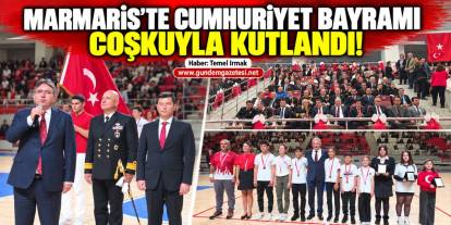 Marmaris’te Cumhuriyet Bayramı coşkuyla kutlandı!